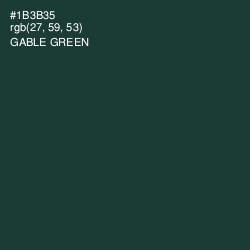 #1B3B35 - Gable Green Color Image